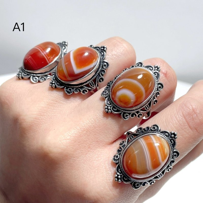 3 Style Vintage Carnelian Ring Wholesale - Wholesale Crystals