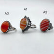 3 Style Vintage Carnelian Ring Wholesale - Wholesale Crystals