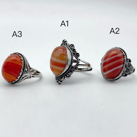 3 Style Vintage Carnelian Ring Wholesale - Wholesale Crystals