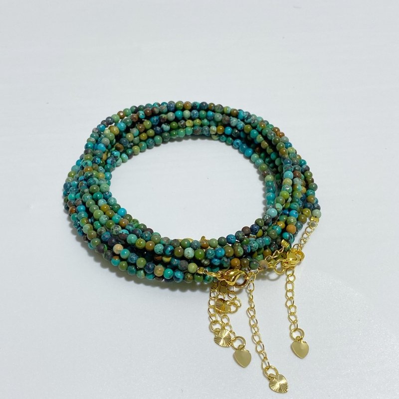 3 Types Mini Beads Necklace Wholesale Indonesia Turquoise Larimar -Wholesale Crystals