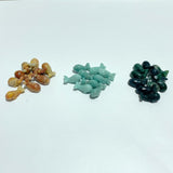 3 Types Whale carving Wholesale Crazy Agate Amazonite Moss Agate - Wholesale Crystals