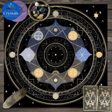 3 Zodiac Starry Sky Tarot Tablecloth - Wholesale Crystals