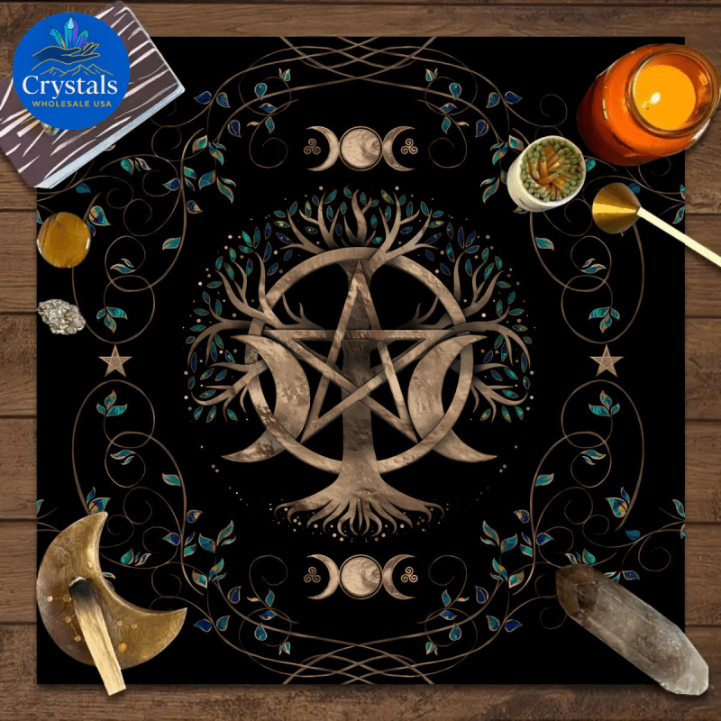 3 Zodiac Starry Sky Tarot Tablecloth - Wholesale Crystals