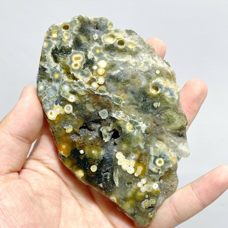 30 Pieces Beautiful 8th Vein Ocean Jasper Slab - Wholesale Crystals