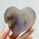 19 Pieces Geode Druzy Agate Heart