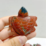 31 Pieces Colourful Ocean Jasper Sea Turtle Carving - Wholesale Crystals