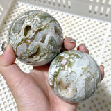 31 Pieces Geode Druzy Moss Agate Spheres (Sea Freight Only) -Wholesale Crystals