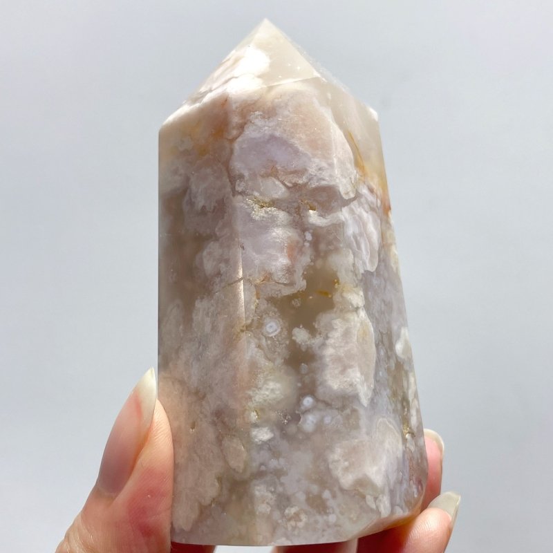 32 Pieces Fats Sakura Flower Agate Tower Points - Wholesale Crystals