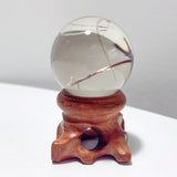 Clear Rutile Quartz Sphere