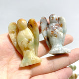 33 Pieces Caribbean Clacite Angel Carving Closeout (defect) - Wholesale Crystals