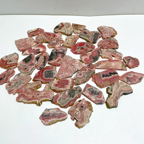 34 Pieces Rhodochrosite Slab - Wholesale Crystals