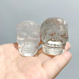 3.5 - 5.5cm Clear Quartz Skull Carving Wholesale - Wholesale Crystals
