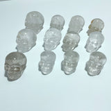 3.5 - 5.5cm Clear Quartz Skull Carving Wholesale - Wholesale Crystals