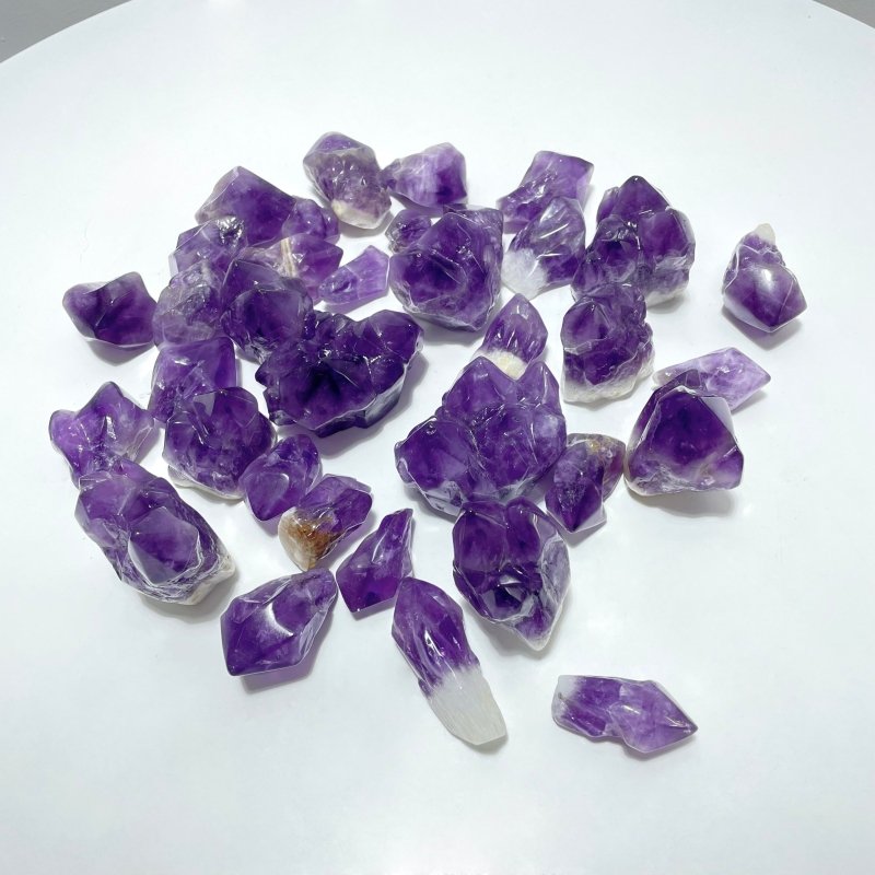 35 Pieces Amethyst Polished Cluster - Wholesale Crystals