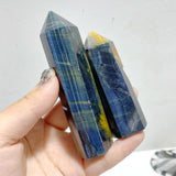 36 Pieces Blue Tiger Eye Mixed Quartz Tower Point -Wholesale Crystals