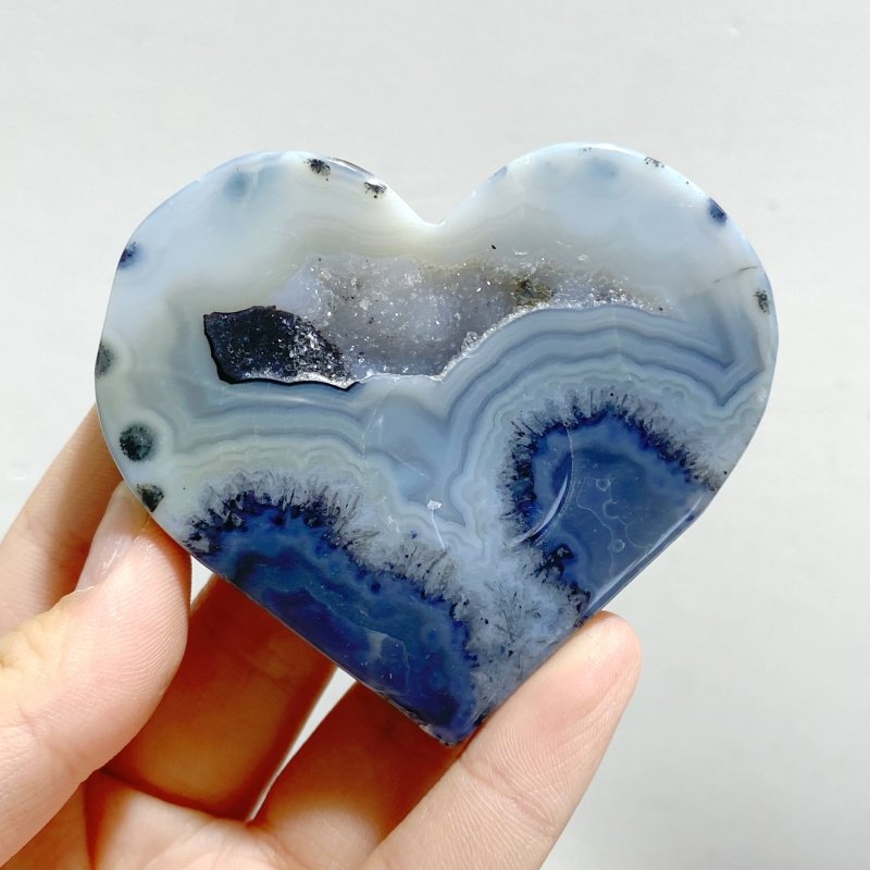 36 Pieces Geode Druzy Agate Heart -Wholesale Crystals