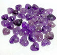 38 Pieces Small Amethyst Heart - Wholesale Crystals