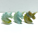 39 Pieces Small Caribbean Calcite Unicorn Carving - Wholesale Crystals