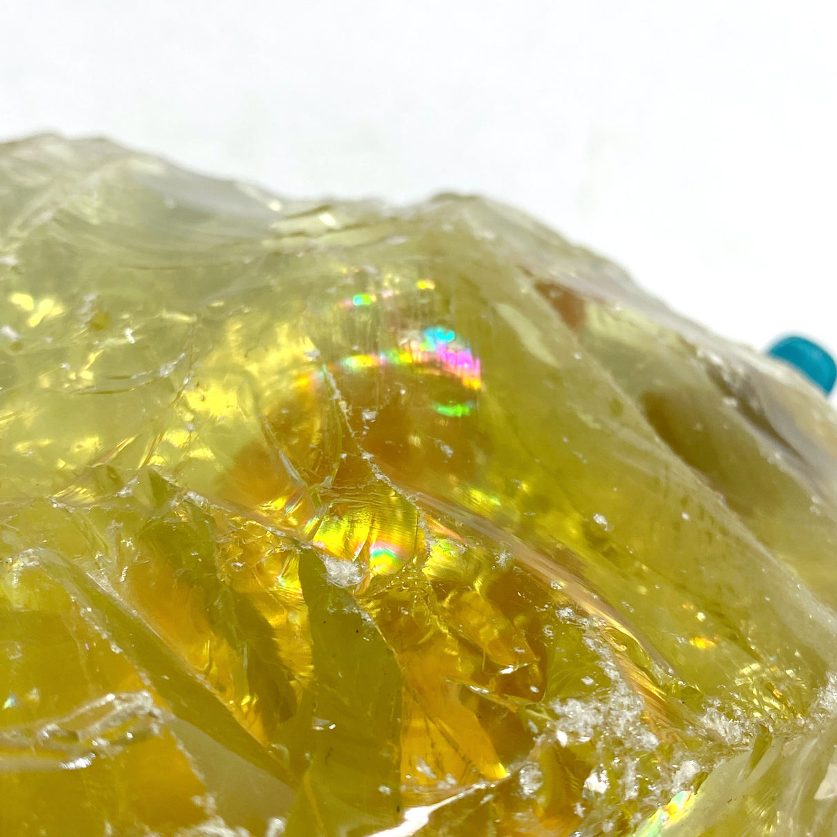 2 Pieces Large Citrine Raw Stone Specimen With Beautiful Rainbow #11