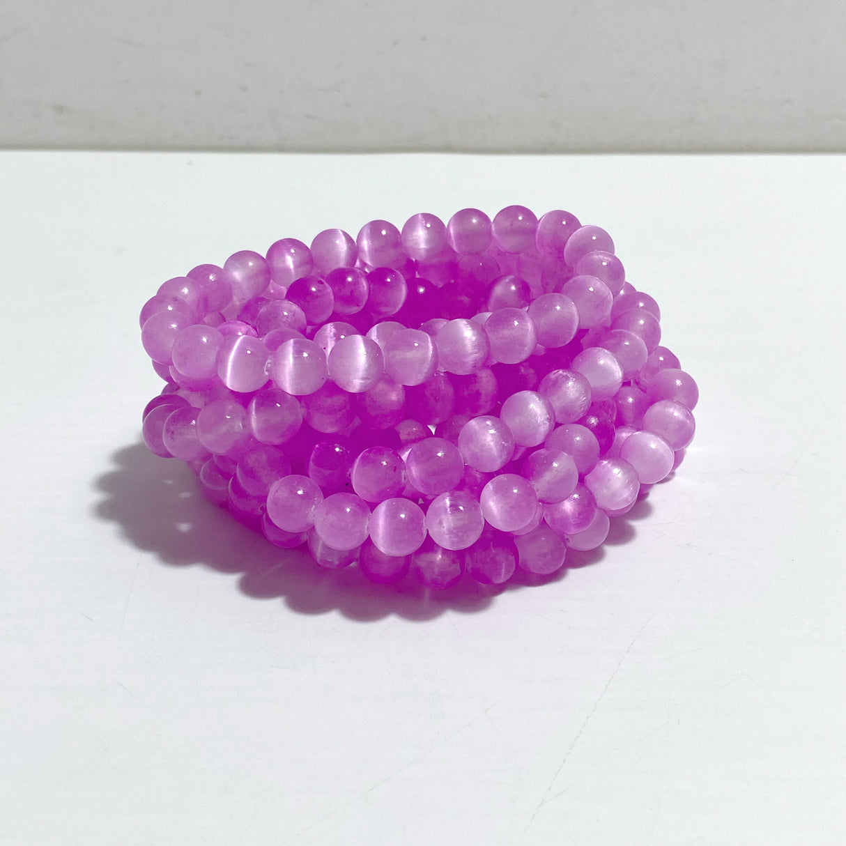 2 Types Purple Aura Selenite Bracelet Wholesale