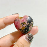3CM Beautiful Rhodonite Heart Wholesale -Wholesale Crystals