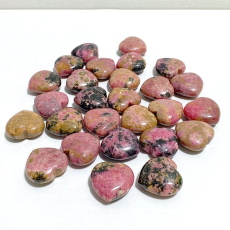 3CM Beautiful Rhodonite Heart Wholesale -Wholesale Crystals