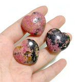 3CM Beautiful Rhodonite Heart Wholesale -Wholesale Crystals