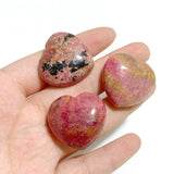 3CM Beautiful Rhodonite Heart Wholesale -Wholesale Crystals