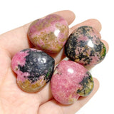 3CM Beautiful Rhodonite Heart Wholesale -Wholesale Crystals