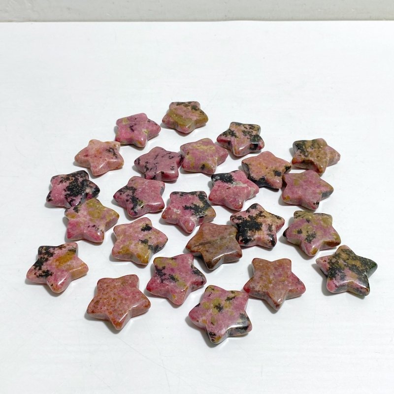 3CM Rhodonite Star Carving Wholesale -Wholesale Crystals