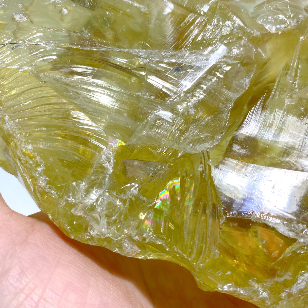 2 Pieces Large Citrine Raw Stone Specimen With Beautiful Rainbow #8