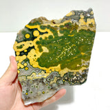 Unique 8th Vein Ocean Jasper Slab With Stand #1