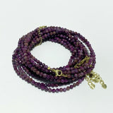 3MM Multi - Faceted Crystal Flash Bead Bracelets Necklace Wholesale Labradorite Sunstone Aquamarine - Wholesale Crystals