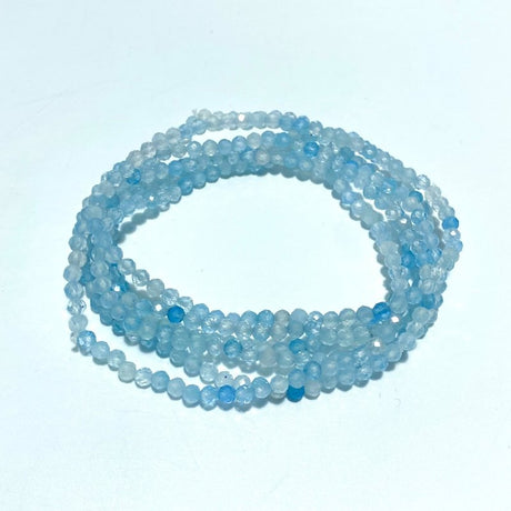 3MM Multi - Faceted Crystal Flash Bead Bracelets Necklace Wholesale Labradorite Sunstone Aquamarine - Wholesale Crystals