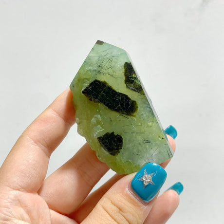 4 - 10CM Prehnite Tower Raw Side Wholesale - Wholesale Crystals