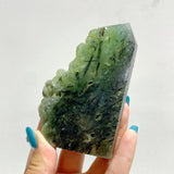 4 - 10CM Prehnite Tower Raw Side Wholesale - Wholesale Crystals