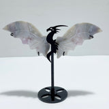 4 Pairs Agate Flying Dragon Wing With Stand Morocco Agate - Wholesale Crystals