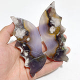 4 Pairs Flying Dragon Wing With Stand Pink Agate Ocean Jasper - Wholesale Crystals