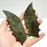 4 Pairs Pyrite Flying Dragon Wing Carving With Stand - Wholesale Crystals