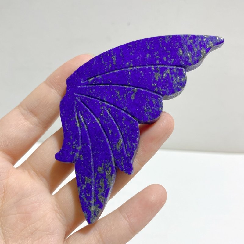 4 Pairs Small Lapis Lazuli Butterfly Carving With Stand -Wholesale Crystals