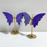 4 Pairs Small Lapis Lazuli Butterfly Carving With Stand -Wholesale Crystals