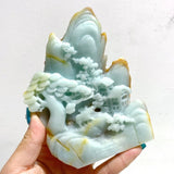 4 Pieces Beautiful Caribbean Calcite Landscape Pavilion Carving 7 - Wholesale Crystals