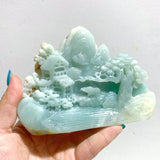 4 Pieces Beautiful Caribbean Calcite Landscape Pavilion Carving 7 - Wholesale Crystals