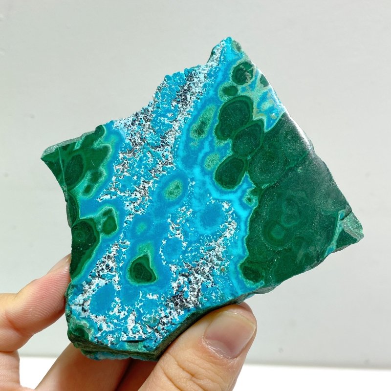 4 Pieces Beautiful Chrysocolla Mixed Malachite Slab High Quality Specimen - Wholesale Crystals