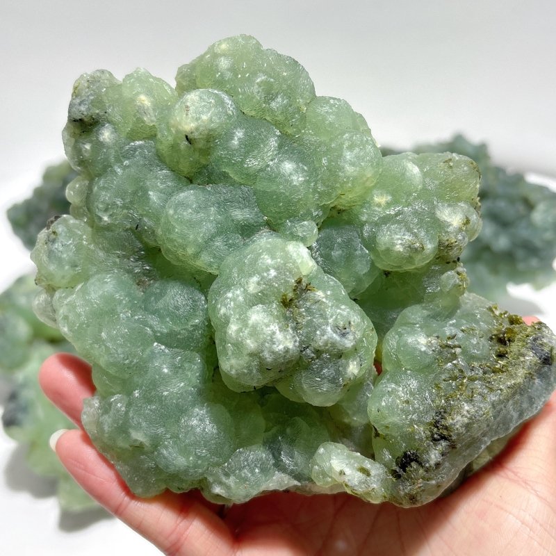 4 Pieces Beautiful Large Prehnite Stone Specimen - Wholesale Crystals