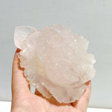 4 Pieces Beautiful Rose Quartz Flower Carving With Stand -Wholesale Crystals