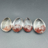 4 Pieces Beautiful Wolf Garden Quartz Inner Scene Carving - Wholesale Crystals