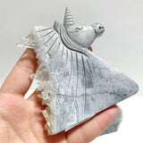 4 Pieces Clear Quartz Cluster Unicorn Carving - Wholesale Crystals