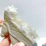 4 Pieces Clear Quartz Cluster Unicorn Carving - Wholesale Crystals