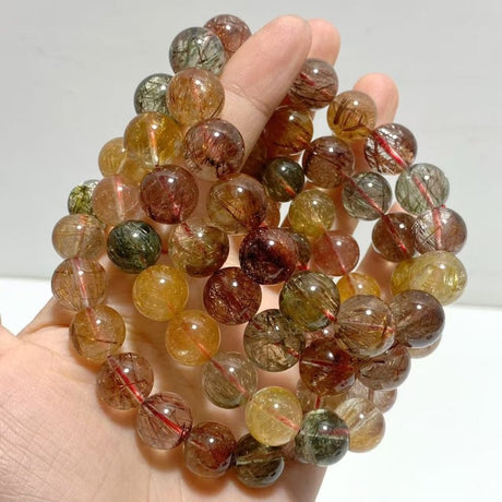 4 Pieces High Grade Rutile Quartz Bracelet For Collection - Wholesale Crystals